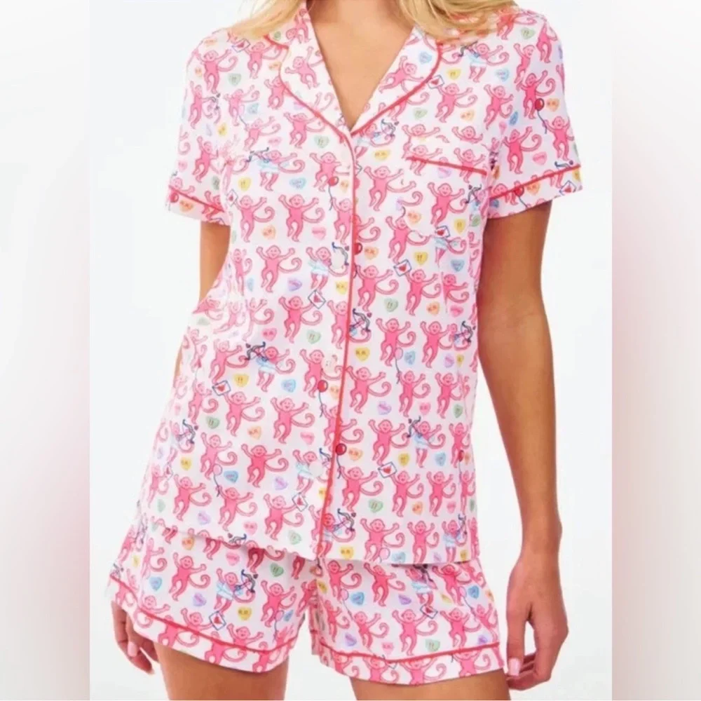 Roller Rabbit Be My Monkey Pajama Set - Picture 3 of 3